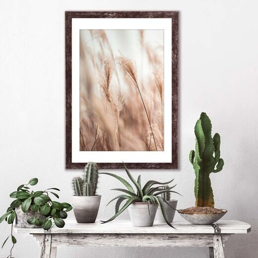 Cadre Photo London 50x70 Cm - Optique Bois Blanc Mat Avec Verre Acrylique Antireflets - Format Puzzle