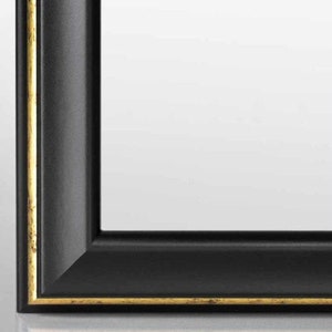 Barockrahmen Kalypso mit entspiegeltem Acrylglas (Anti-Reflex), Bilderrahmen in verschiedenen Farben & Größen, hergestellt in Deutschland