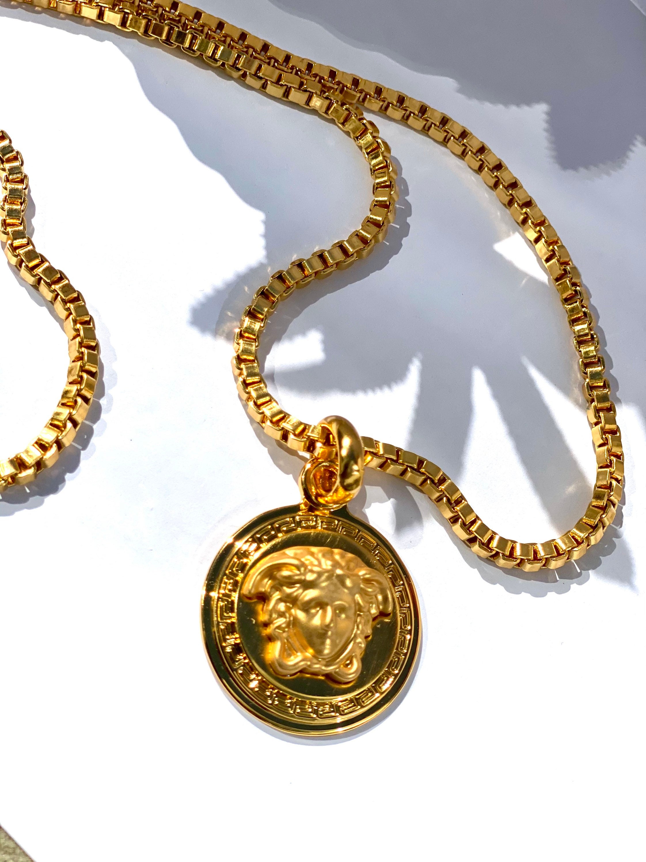medusa necklace with tag