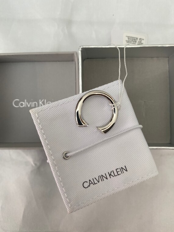 Calvin klein sale ring silver
