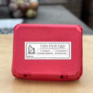 Egg Carton Stickers For Chicken Eggs | Farm Gifts