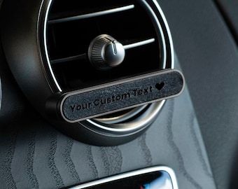 Minimal 3.0 Midnight Black | Läderdoft för bilen | Premium doft för bilen | Anpassad graverad present till bilälskare