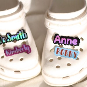 Personalized SHOE Charms  | croc accessories | Create your own | Hologram | | Lover | Shoes buckle decoration for Crocs, cute gift !!