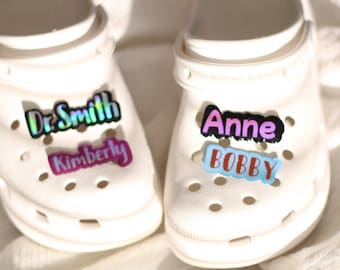 Personalized Name Shoe Charms: Custom Shoes Decoration