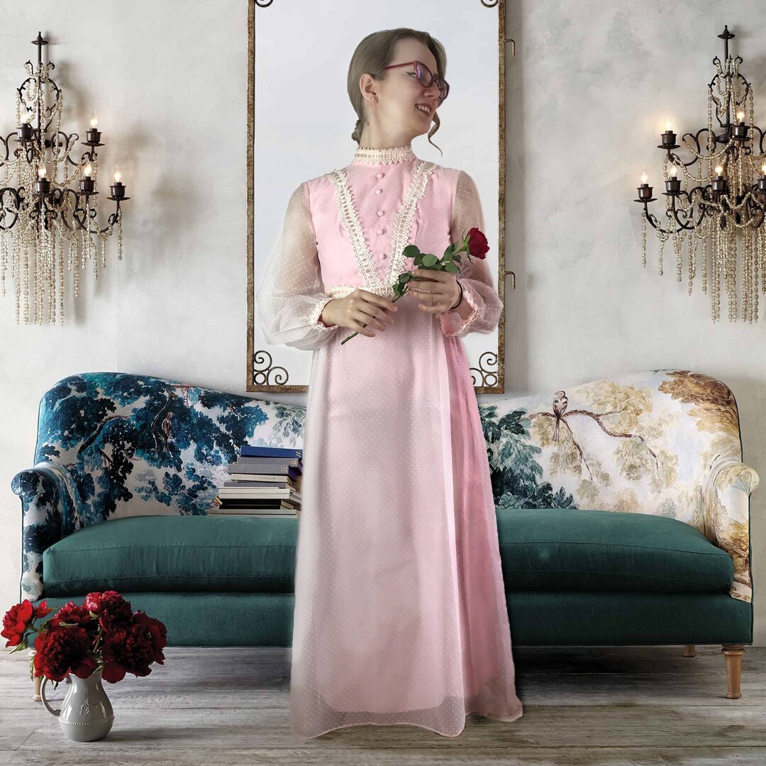 ❤️ 80s Pink Princess Dress – Luxie Vintage