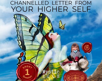 Channelled Letter From Your Higher Self (Short/1 Question) - Personalised Psychic Reading - Within 24 Hours | Digital Download