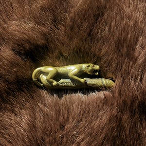 Strength, Stealth & Fearless Authority – Brass Panther Amulet Talisman – Attract Luck, Prosperity and Magnetism | Thai Palad Khik