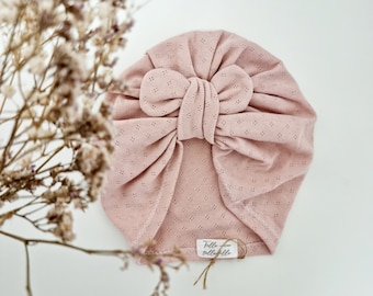 turban bonnet bébé enfant ajouré