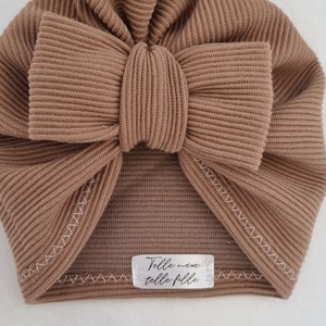 turban hat baby child ribbed jersey image 5