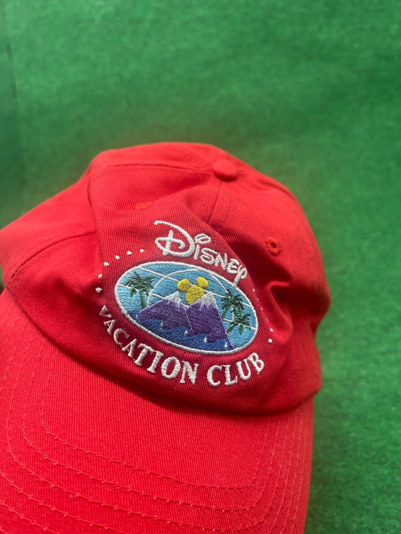 Vintage  Red Disney Cap Hat - image 3