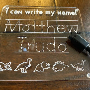 Name tracing board