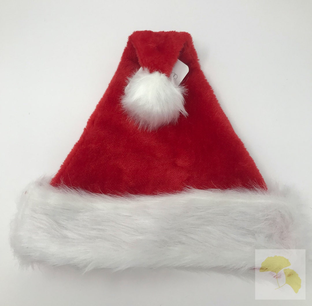 Adult Unisex Fur Trimmed Plush Santa Hat main image 1