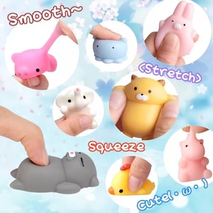 Mochi Squishy Stress RelieversKids Toys Fidget Toy Strechy