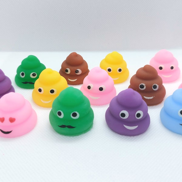 Poop mochi squishy fidget toy funny gift for kids stress reliever for adult school anxiety reliever kawaii poo toy party favors sensory toy