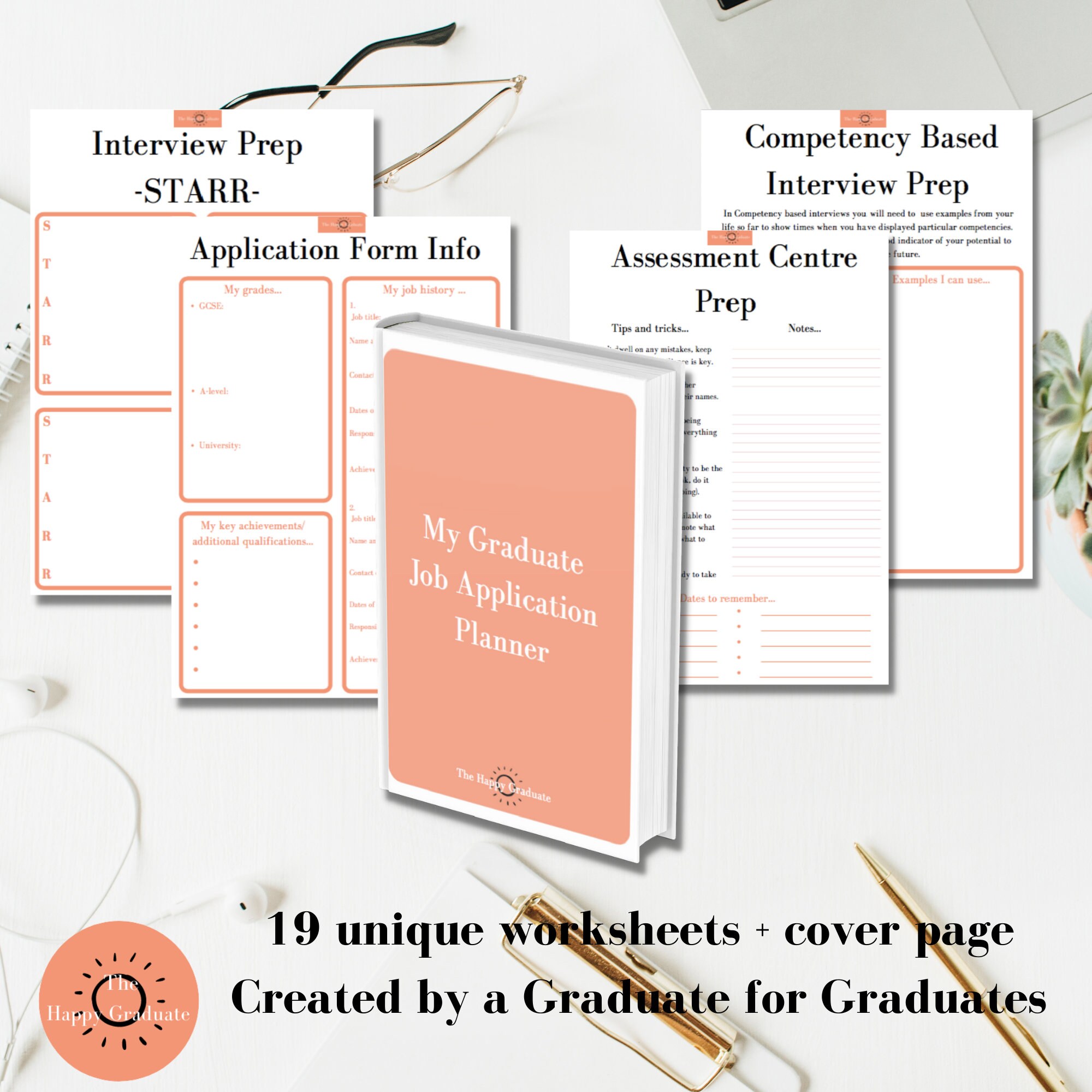 Graduate Job Application Planner Printable Kit Graduate Etsy