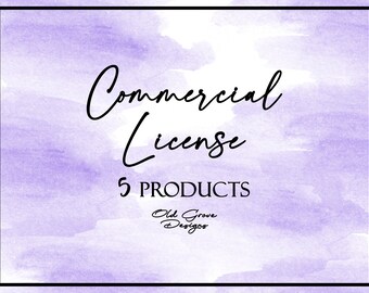 Limited Commercial License for Five Listings, No Credit Required, 5,000 End Products