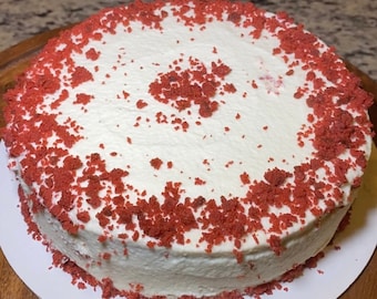 KETO Red Velvet Cake (2g net carbs)