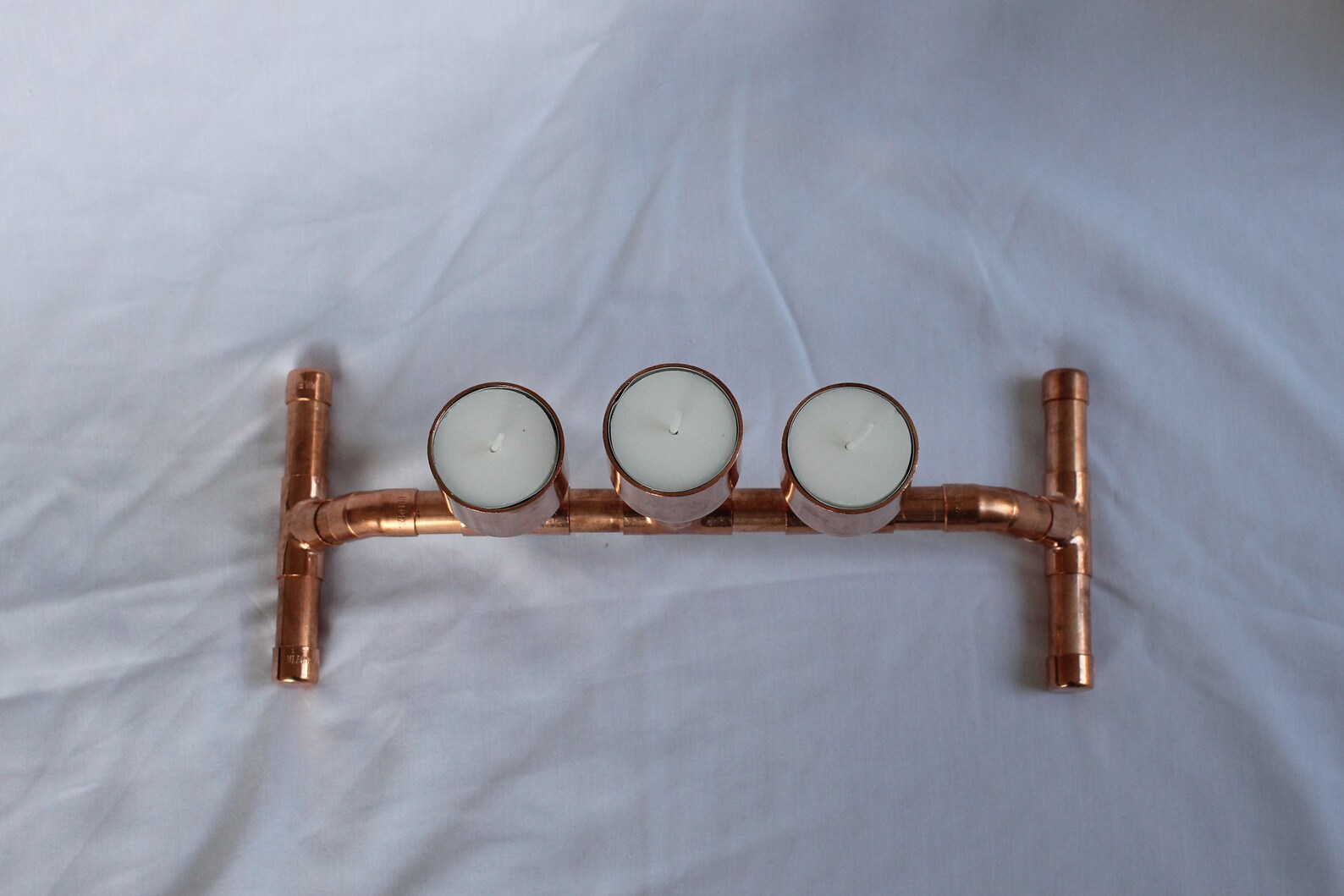 Copper Pipe Arch With Tiered Tealight Candleholder Etsy UK
