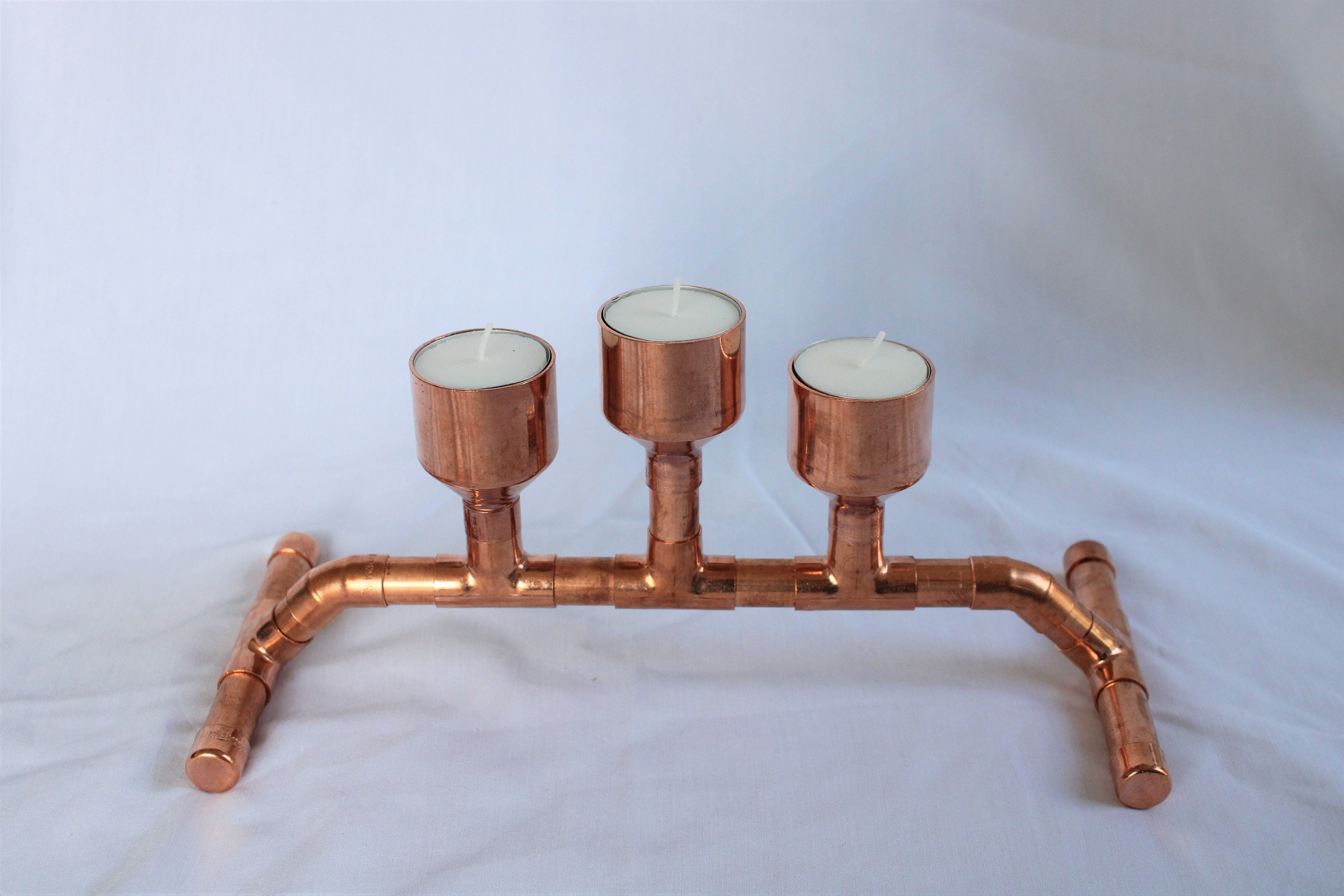 Copper Pipe Arch With Tiered Tealight Candleholder Etsy UK