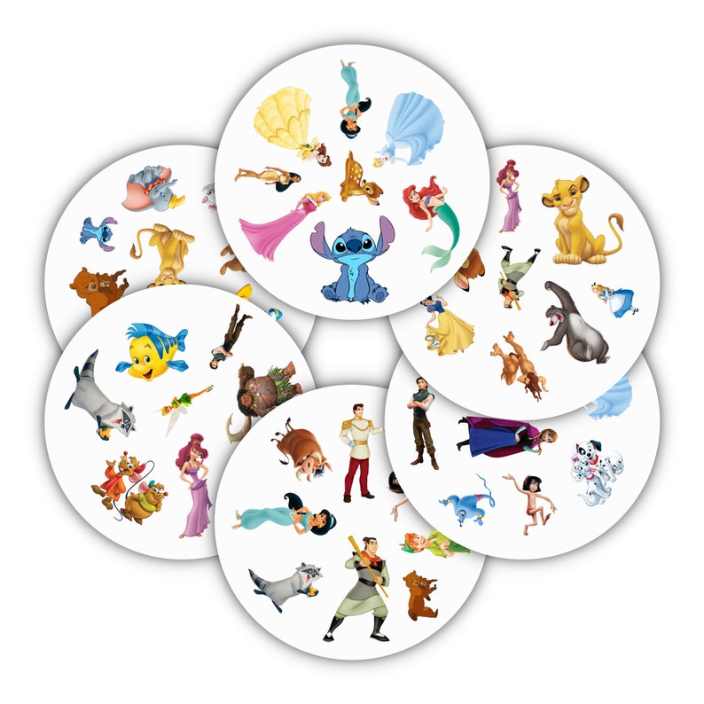 Magic Spot It / Dobble Card Game (PRINTABLE Pdf File - 57 Cards) - Etsy