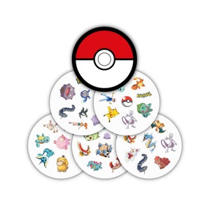 POKEMON-Kartenspiel (DRUCKBARE PDF-Datei – 57 Karten) Spot it – Dobble