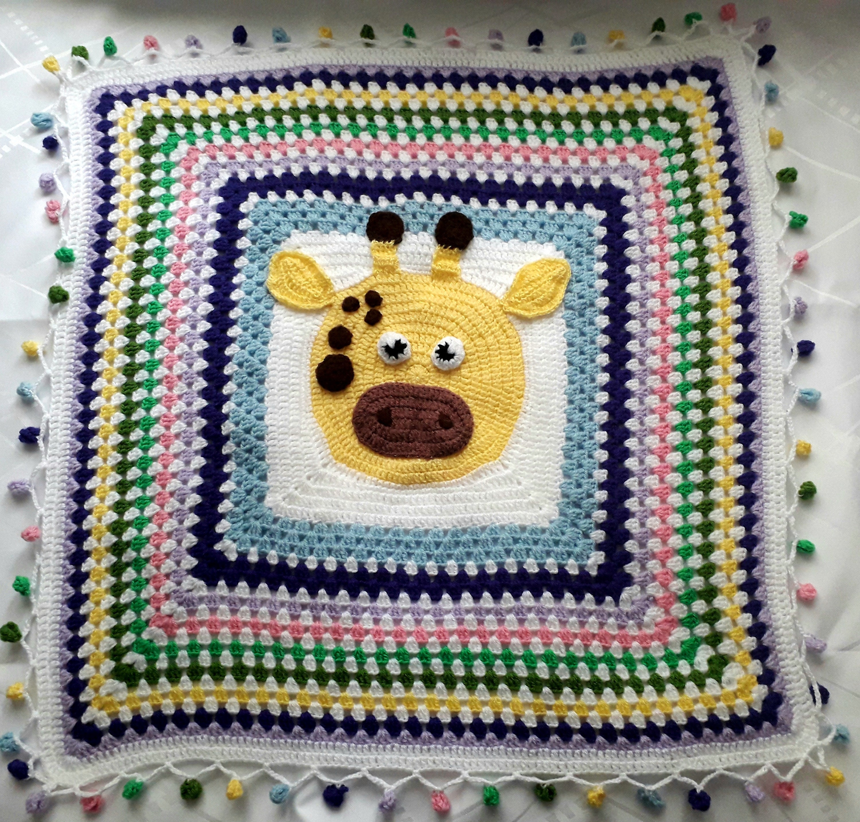 Baby blanket giraffe blanket crochet blanket cuddly blanket Etsy