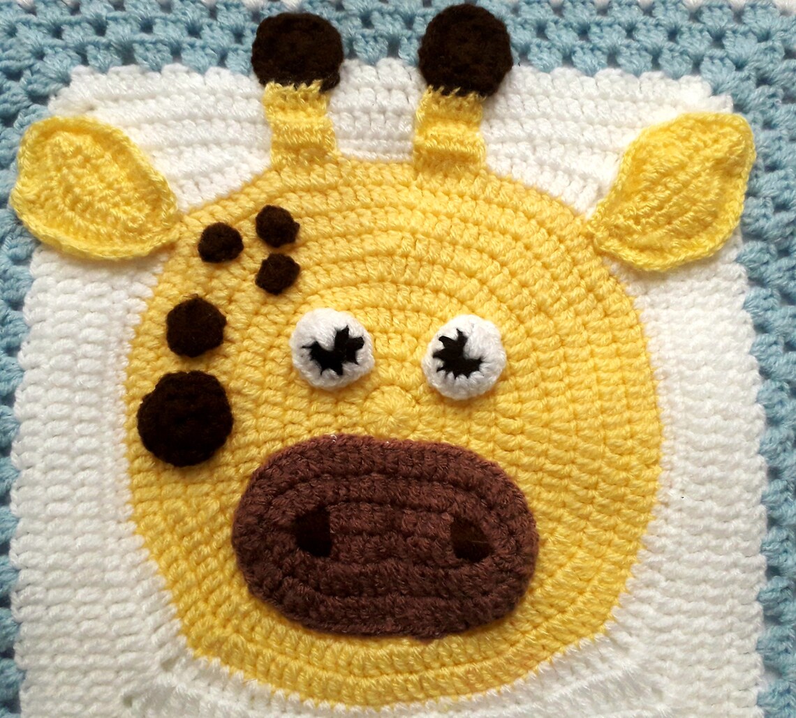 Baby blanket giraffe blanket crochet blanket cuddly blanket Etsy