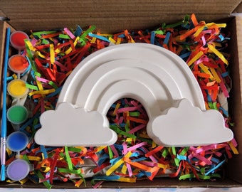 Paint Your Own Giant Rainbow craft kit .Paint your own kit, kids craft kit, children's gift idea, kids activity