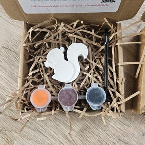 Paint Your Own Woodland Animal Magnet Kit, Personalized Party Favour image 4