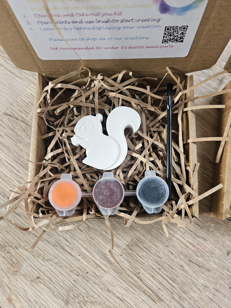 Paint Your Own Woodland Animal Magnet Kit, Personalized Party Favour image 4