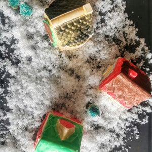 Paint Your Own Christmas Village. Paint your own kit, kids craft kit, children's gift idea, Birthday gift, Christmas Eve Box. image 7