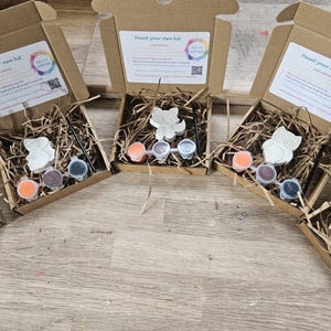 Paint Your Own Woodland Animal Magnet Kit, Personalized Party Favour image 2