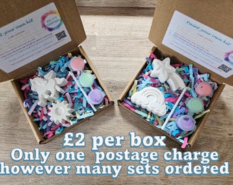 Paint Your Own Unicorn, rainbow Party Bags, Party Pack, kids craft kit, children's party gift, party bag filler