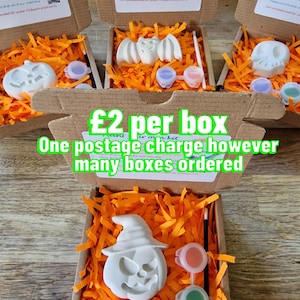 Paint Your Own Halloween craft , Children's craft kit, half term activity, Halloween Activity image 1