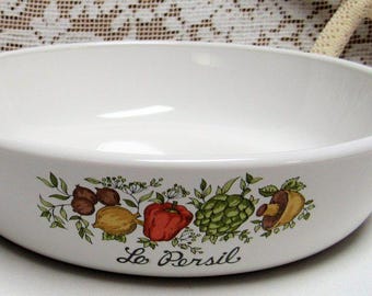 Vintage CORNING WARE GLASS Spice of Life Le Persil Petite Saute Skillet Pan 6.5" Menuette