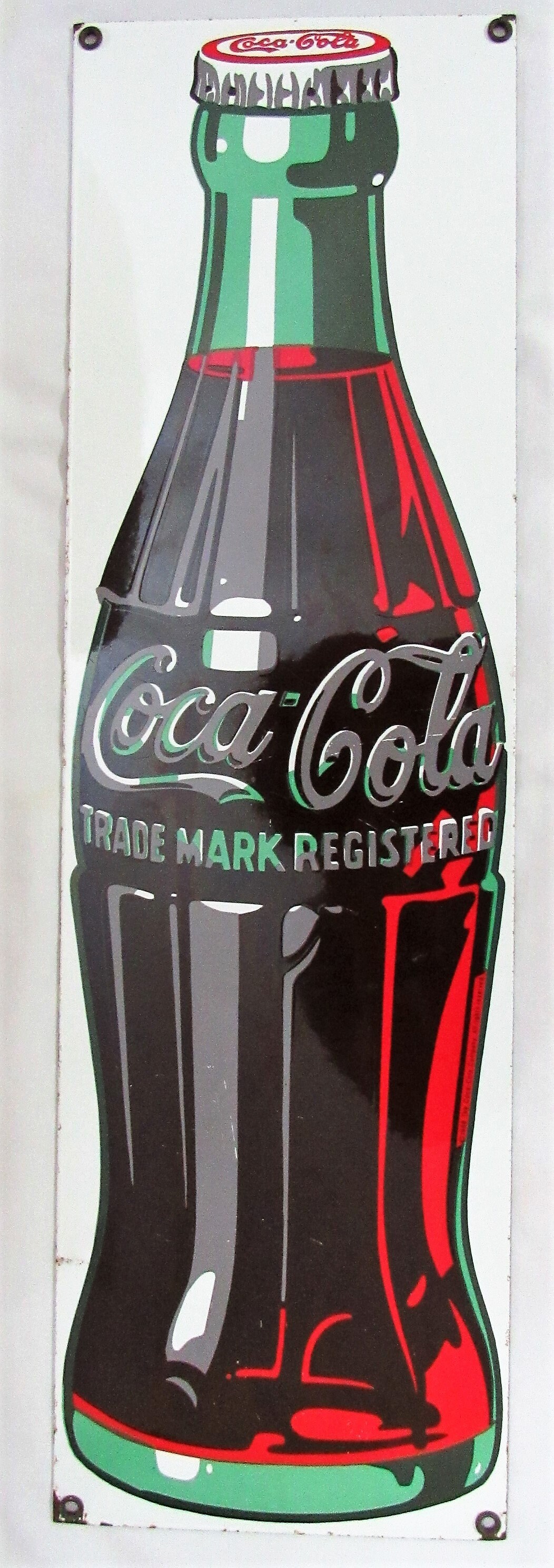Vintage 1989 COCA COLA COKE Enamel Reproduction Sign Ande Rooney
