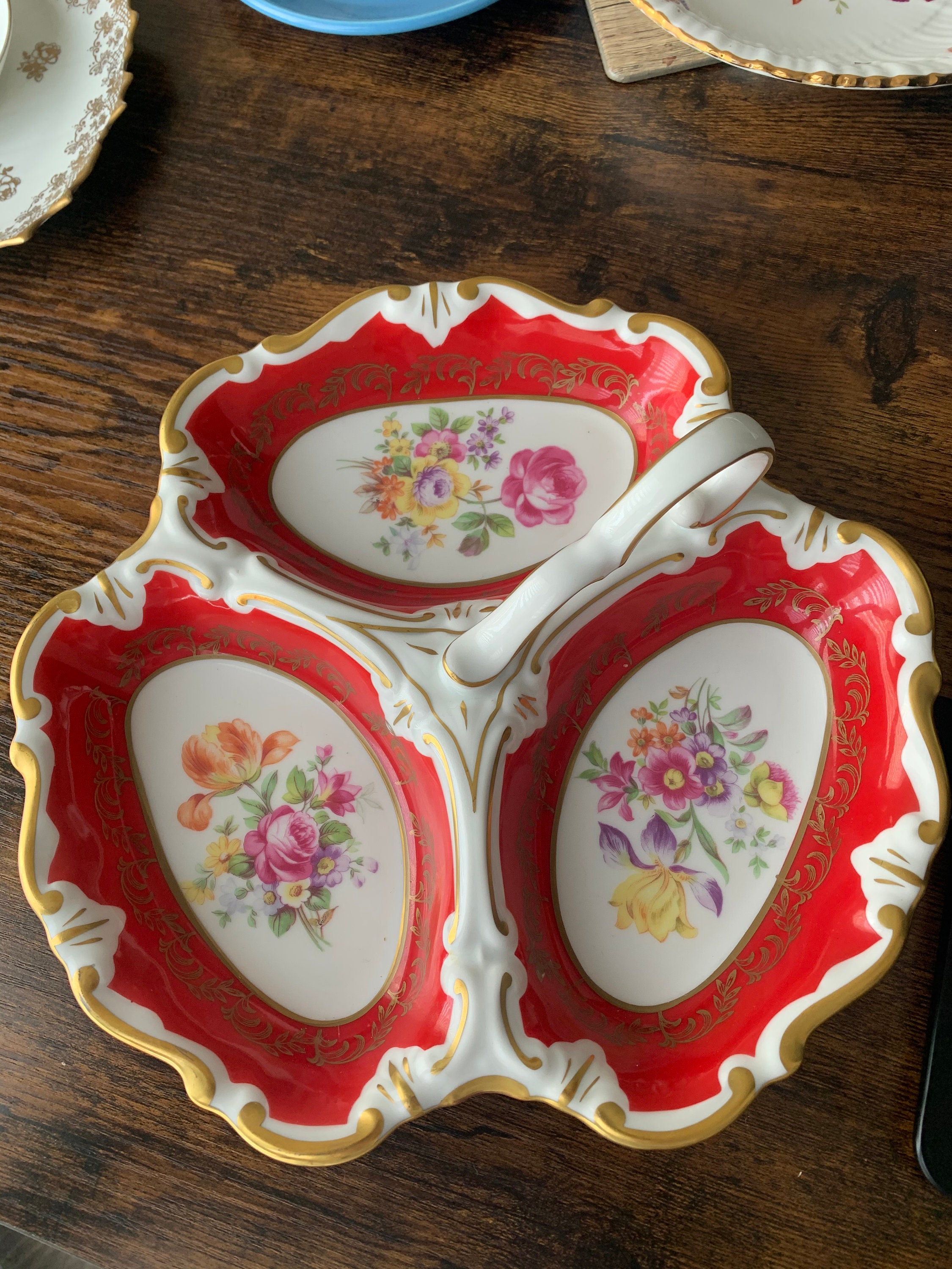 JlMenau 3 section serving dish Etsy