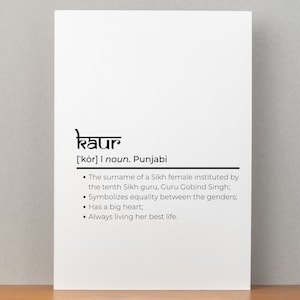 Punjabi Kaur art printable - Punjabi art instant download - Punjabi Kaur digital art download - Punjabi Home Decor - Sikh Home Decor