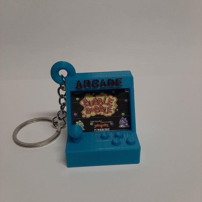 Keychain Arcade Machine 80's/arcade/keychain/miniature Etsy