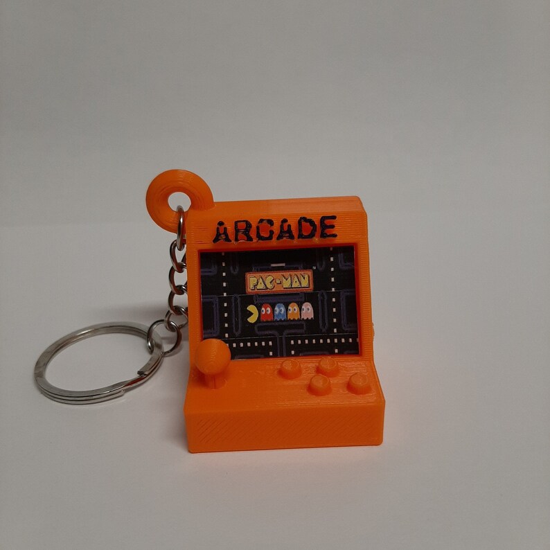 Keychain Arcade Machine 80's/arcade/keychain/miniature Etsy