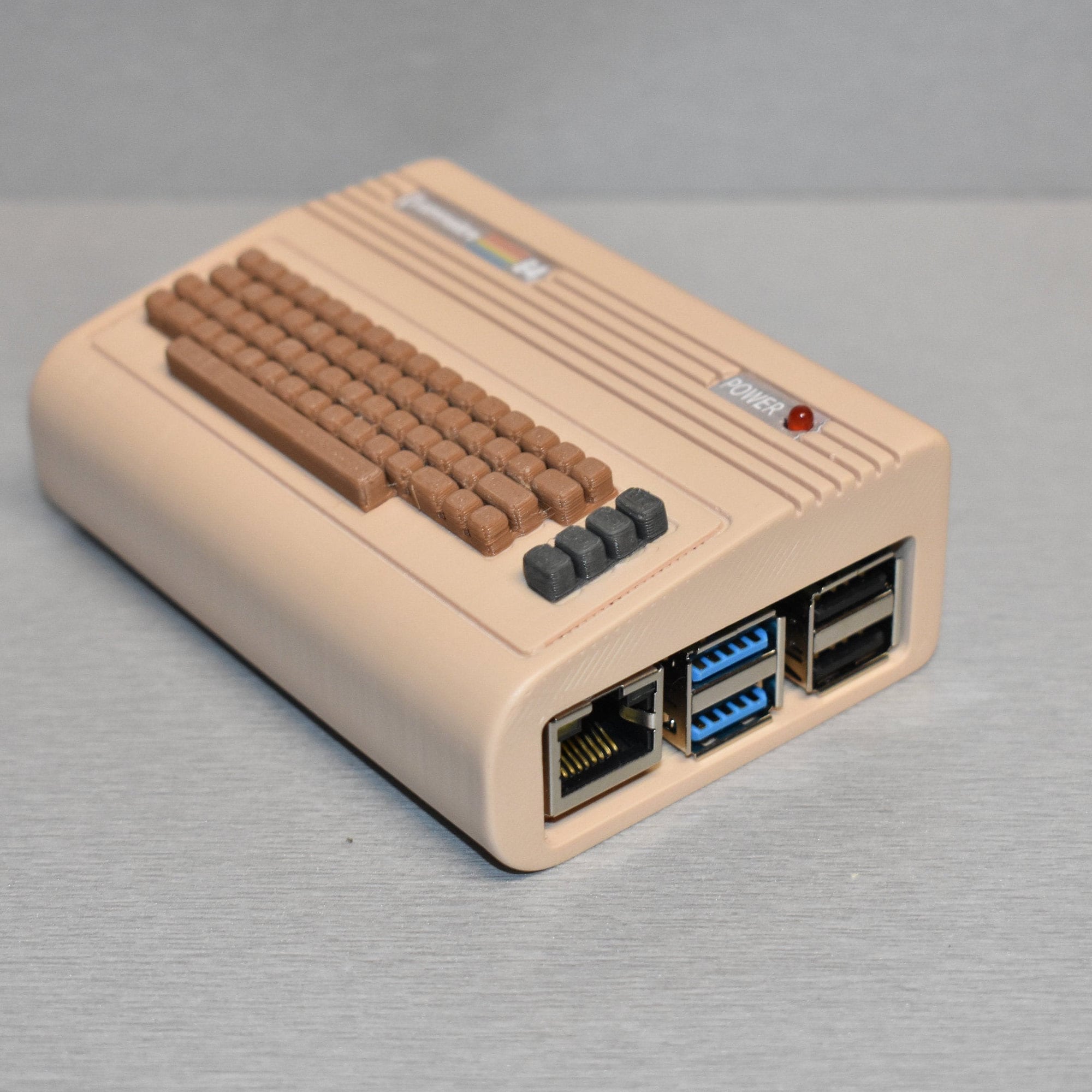 Retro Case for Raspberry Pi Zero and Zero 2W Board, Commodore 64