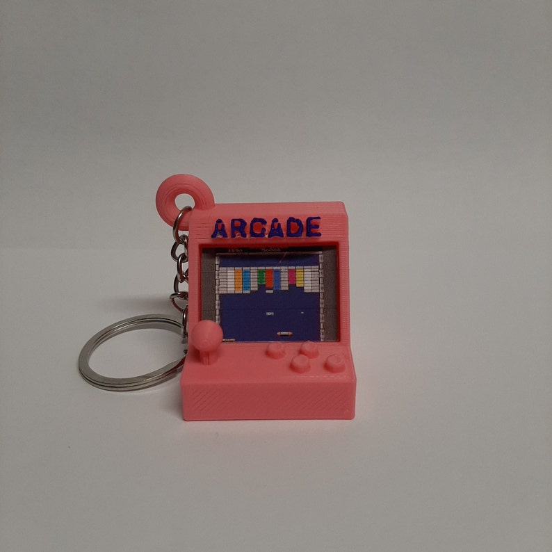 Keychain Arcade Machine 80's/arcade/keychain/miniature Etsy