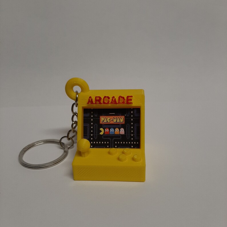 Keychain Arcade Machine 80's/arcade/keychain/miniature Etsy