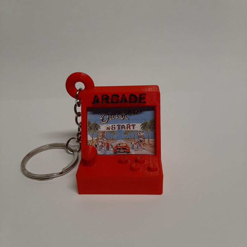 Keychain Arcade Machine 80's/arcade/keychain/miniature Etsy
