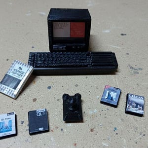 SINCLAIR QL - MOMITOR - Manual - Microdrive Cartridge Box - Joystick - Miniature