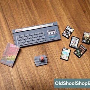 SINCLAIR SPECTRUM +2 - Cassette - Games Box - Joystick - Manual - Miniature