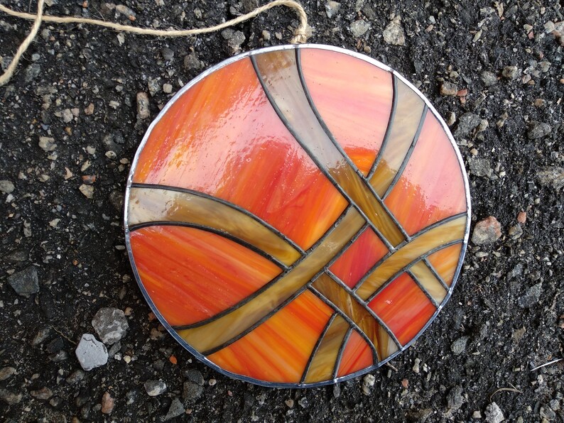 Sigil Sanctum. Stain Glass Panel. Suncatcher. Vitral Art as a Gift for