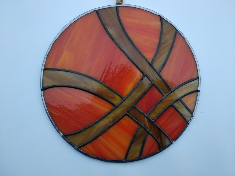 Sigil Sanctum. Stain Glass Panel. Suncatcher. Vitral Art as a Gift for