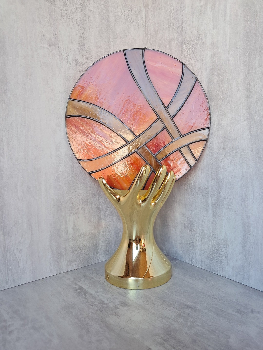 Sigil Sanctum. Stain Glass Panel. Suncatcher. Vitral Art as a Gift for