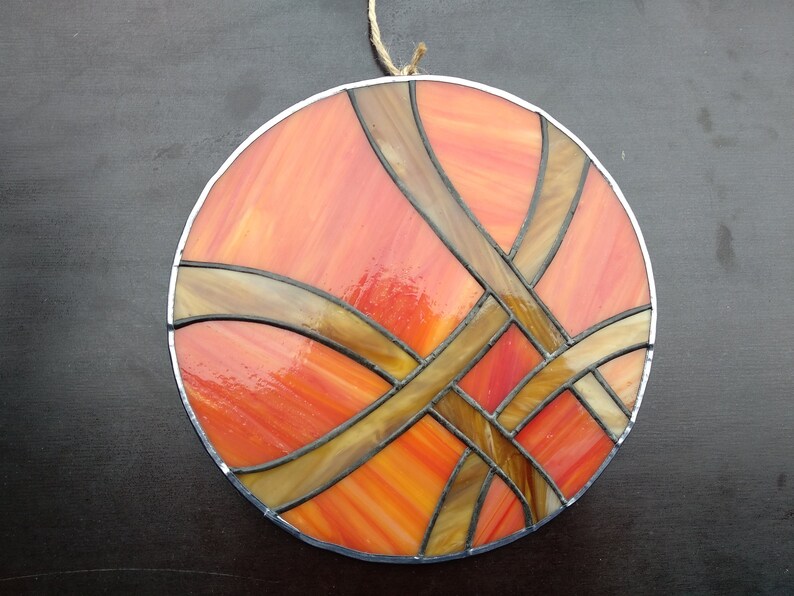 Sigil Sanctum. Stain Glass Panel. Suncatcher. Vitral Art as a Gift for